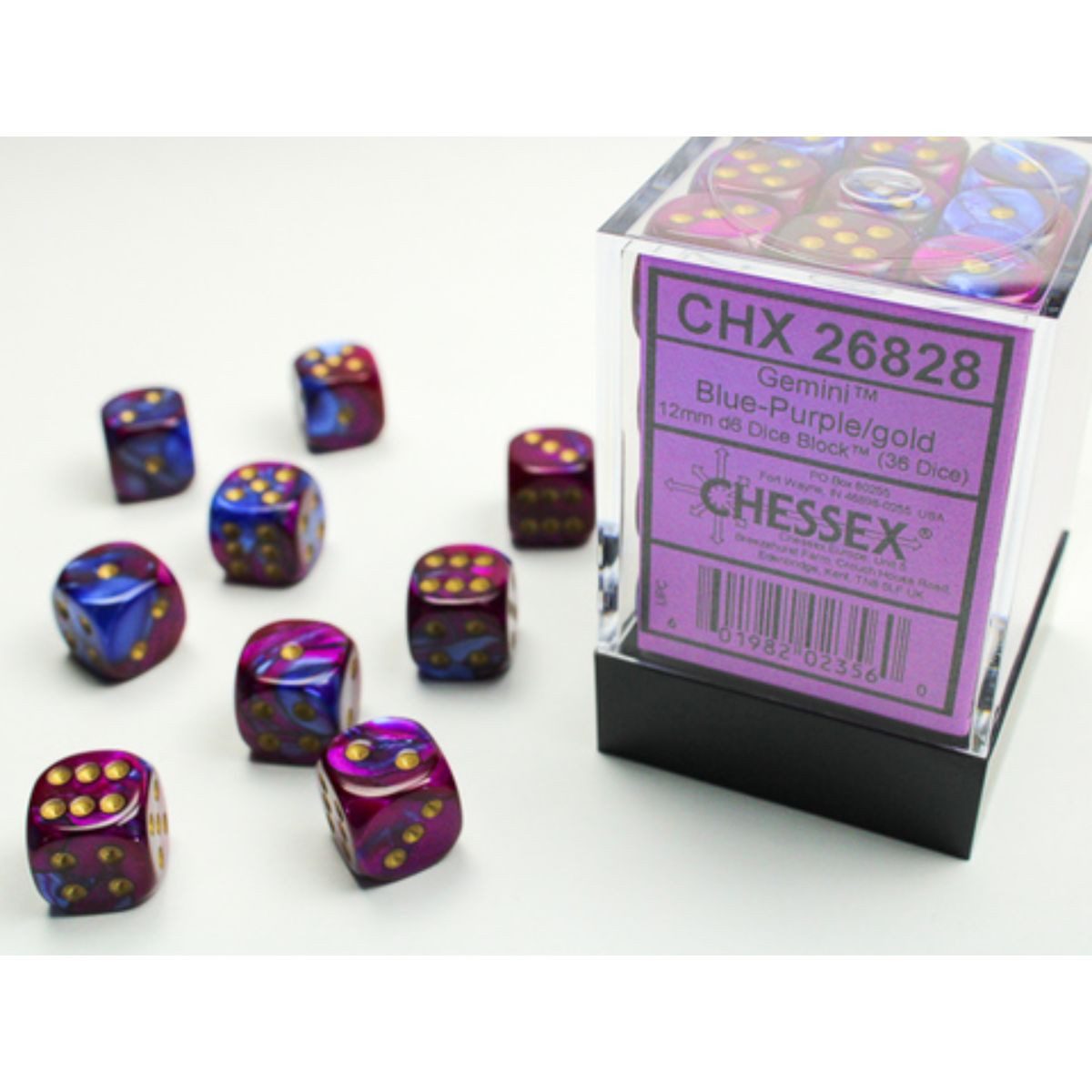 Chessex Spiel Gemini W6x36 Blue-P
