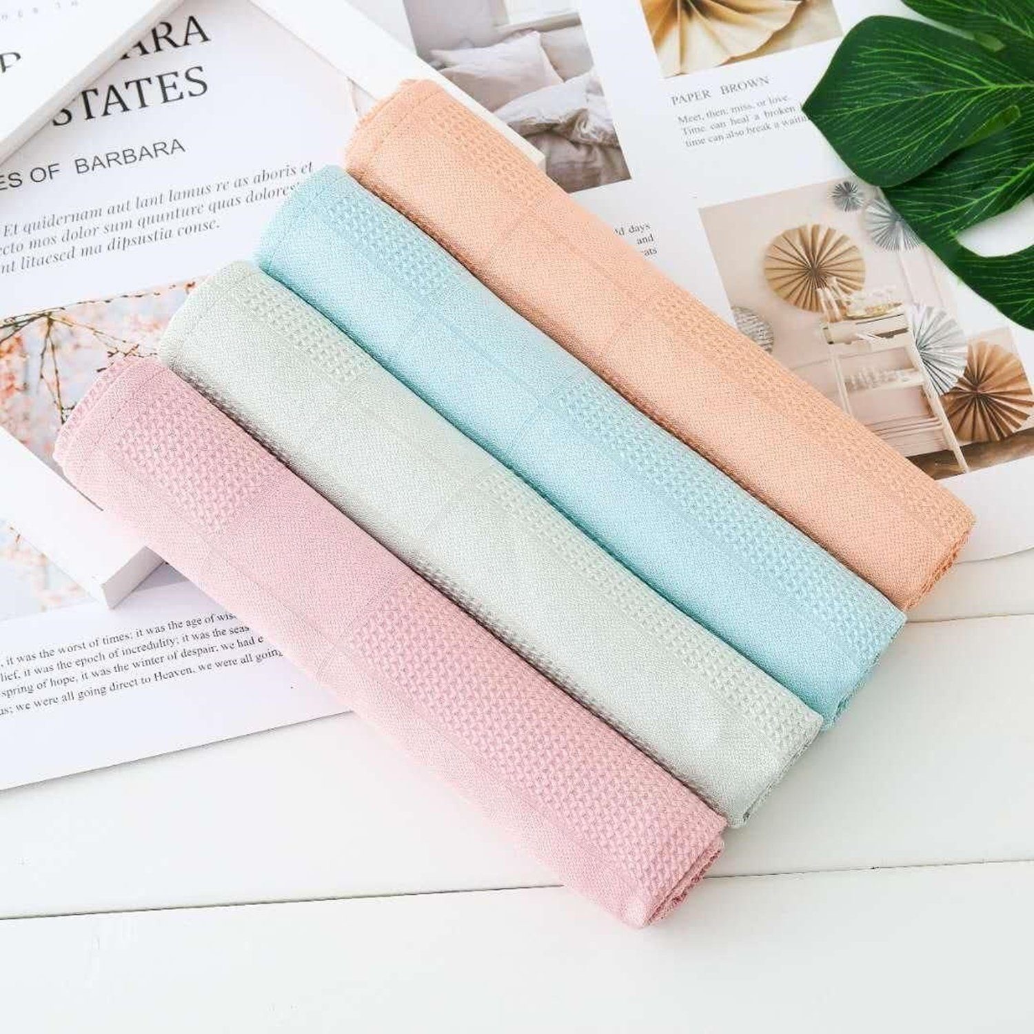 4Shine Microfaser Putztücher 6er Set - Streifenfrei Für Glas & Spiegel