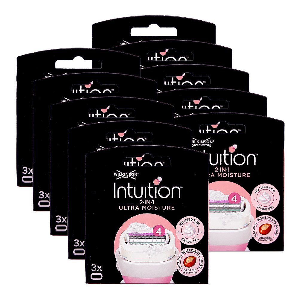 Ultra Wilkinson 2-in-1 Intuition Moisture 10 Rasierklingen, Pack x 3er Wilkinson Rasierklingen