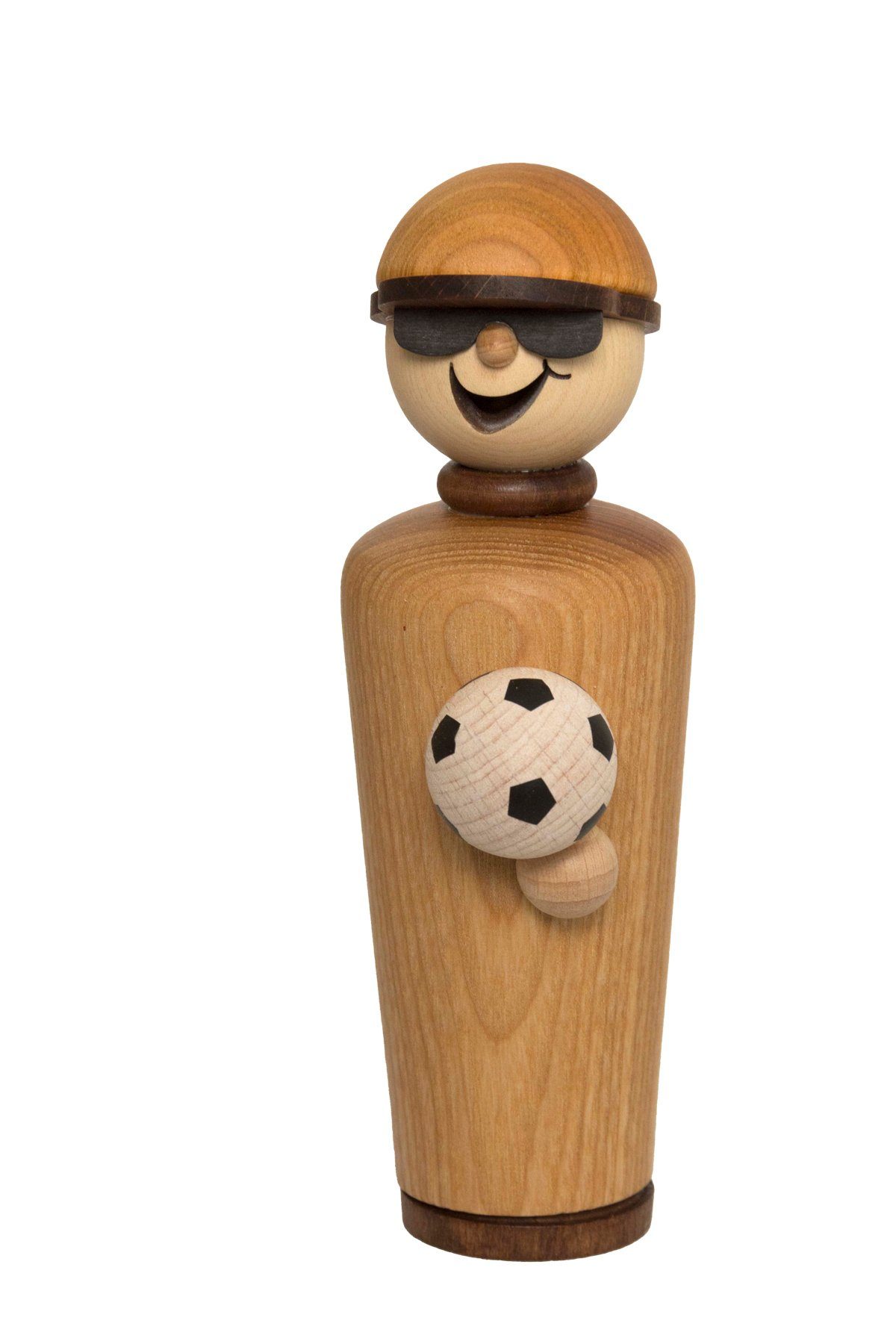 Kuhnert Räuchermännchen 34107, Meisterstück Fußballfreund, Räucherfigur aus Holz, Made in Germany