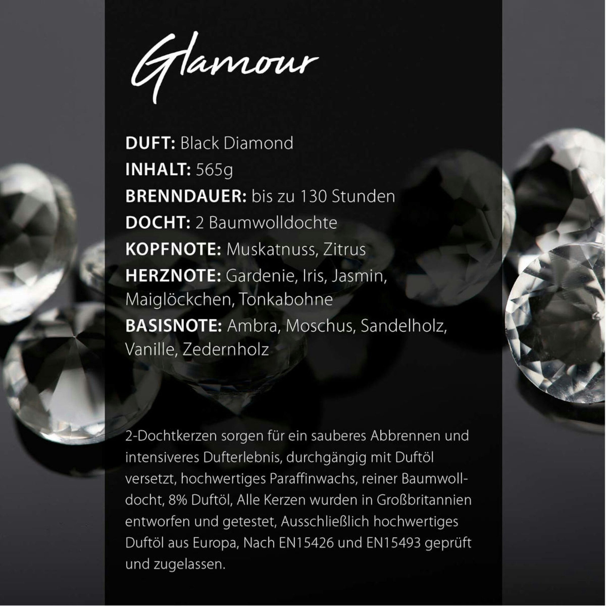 Woodbridge Duftkerze Woodbridge 130 Std, Black Diamond