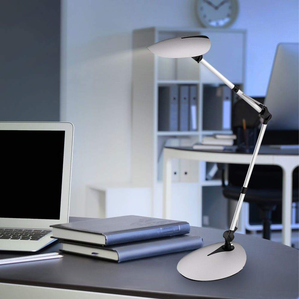 Warmweiß, etc-shop LED verbaut, Schreibtischlampe, Tischlampe Modern LED Schreibtisch Tischleuchte LED-Leuchtmittel fest