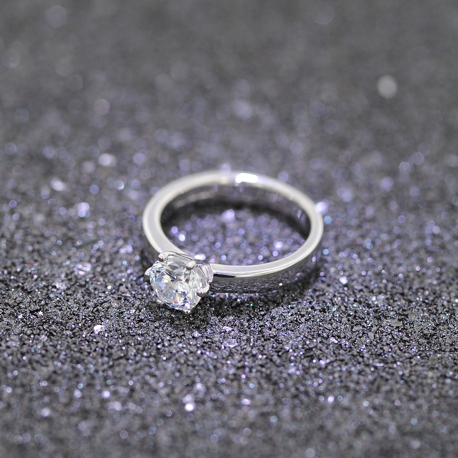 VIVENTY Solitärring Verlobungsring Silber 925 Antragsring Zirkonia Damen-