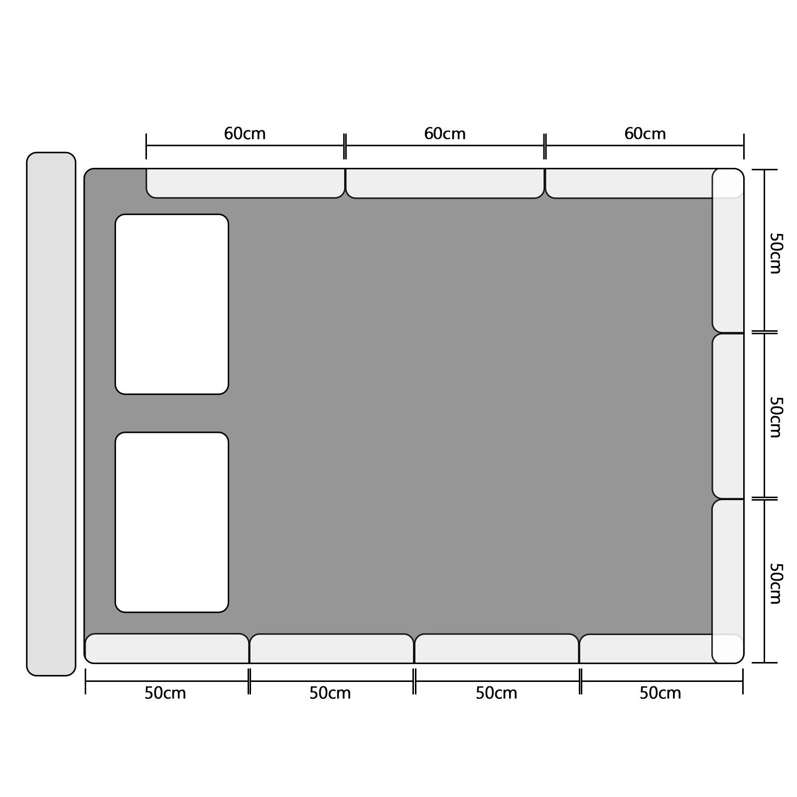 Clanmacy Bettschutzgitter Bettgitter Bettschutzgitter Kinder Verstellbares Seitenschutz 50/60cm (1 St)