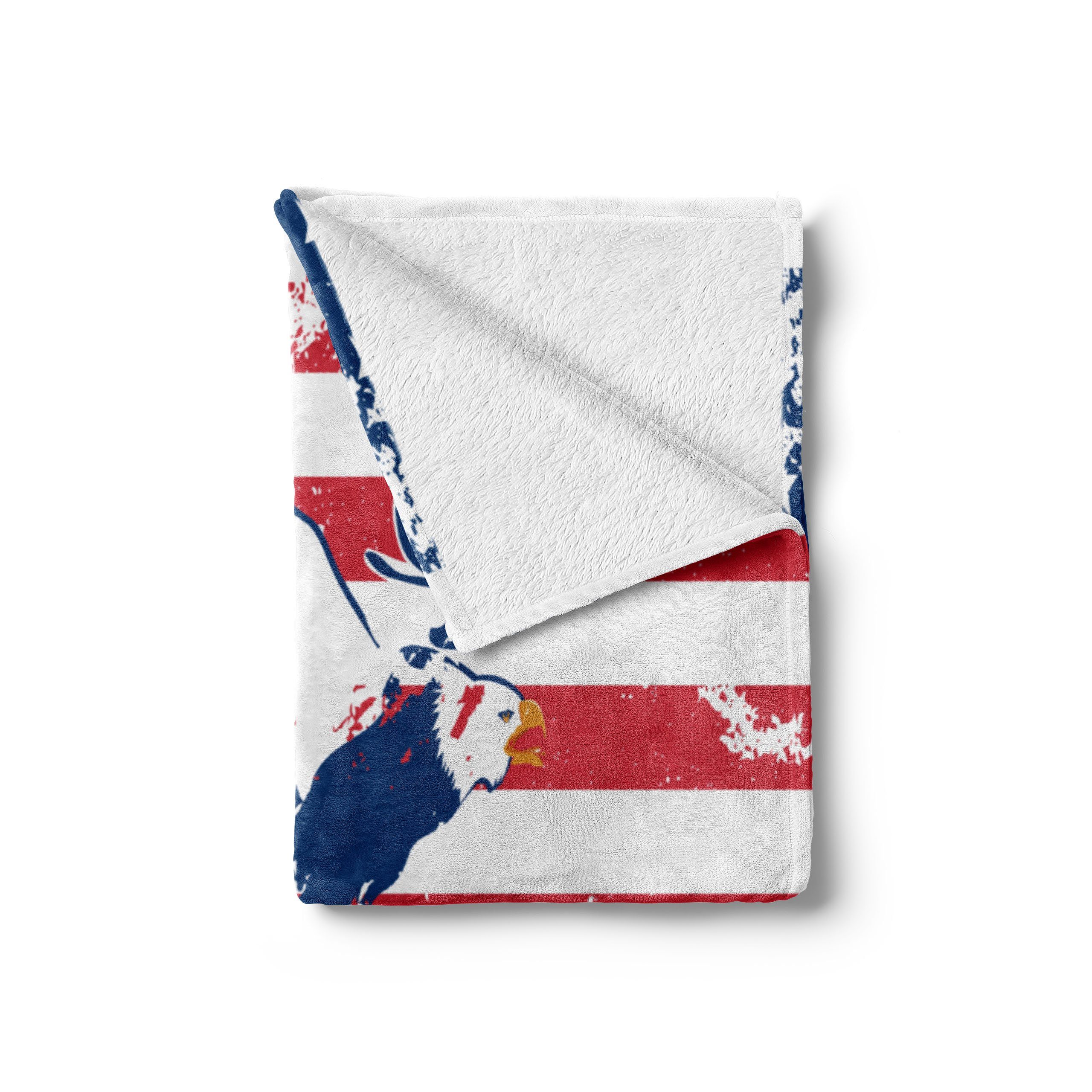 Amerikanische Außenbereich, den und für Gemütlicher Vereinigte Plüsch Flagge Innen- Abakuhaus, Wohndecke Staaten