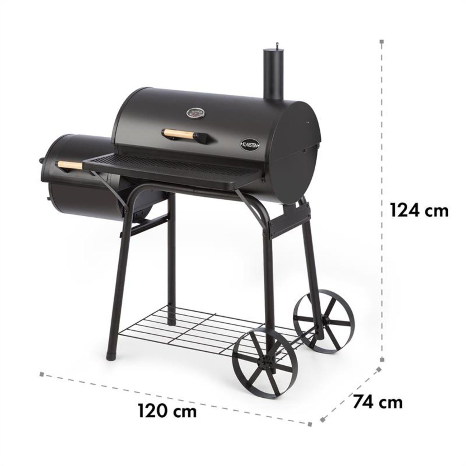 Klarstein Smoker Beef Brisket, Set, Außenküche Grill Outdoor, Grill Garten BBQ