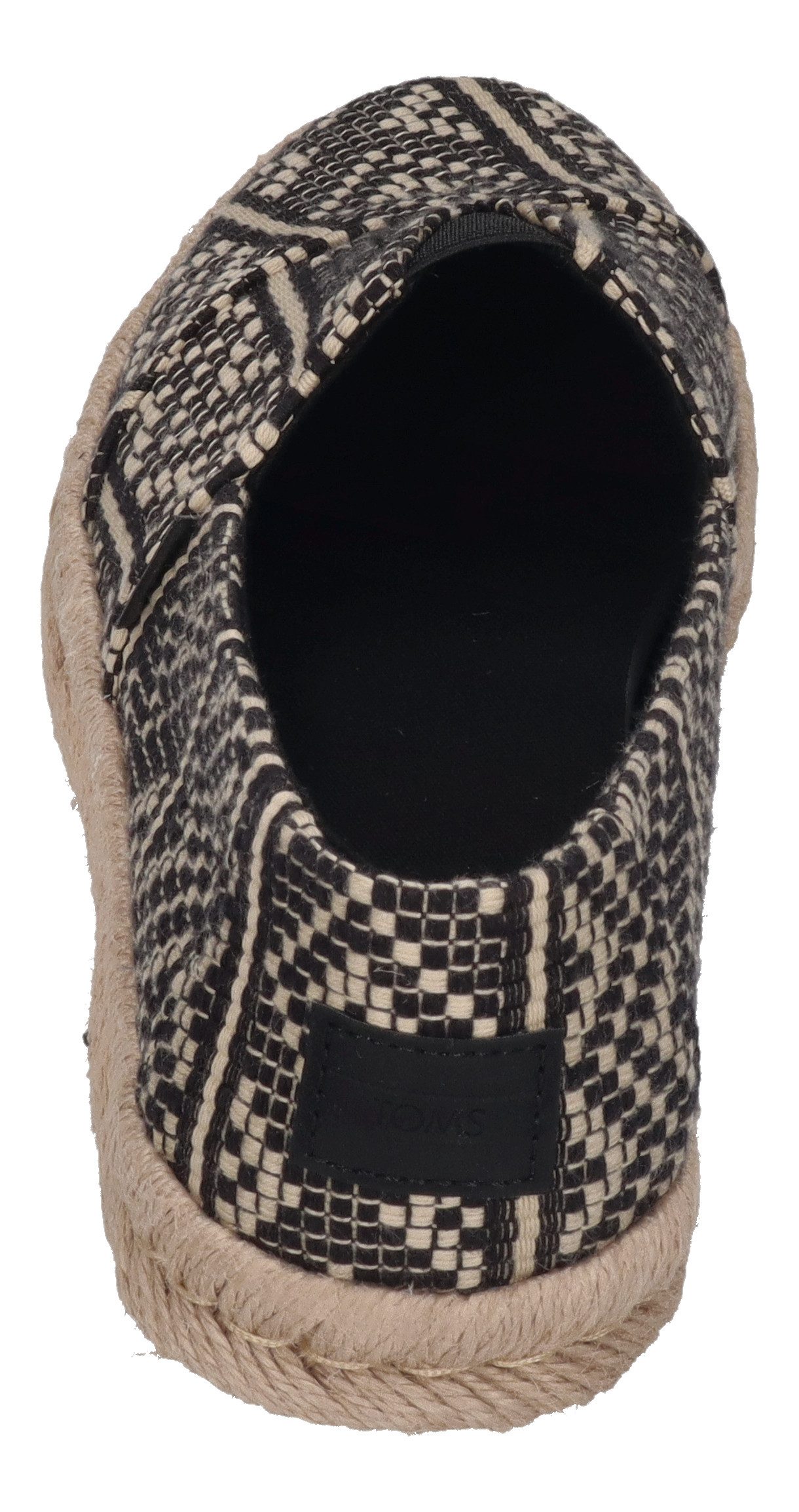 TOMS ALPARGATA ROPE 2.0 Espadrille Black Diamond Global Woven