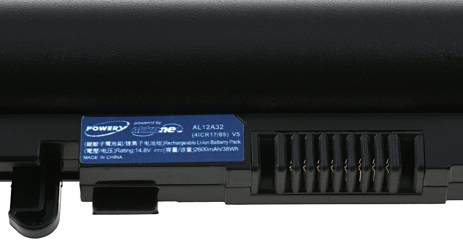 Typ AL12A32 Powery Laptop-Akku Acer (14.8 für Akku 2600 mAh V)