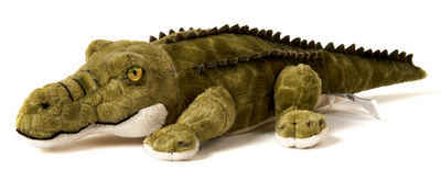 Uni-Toys Kuscheltier Alligator - 33 cm (Länge) - Plüsch-Krokodil - Plüschtier, zu 100 % recyceltes Füllmaterial
