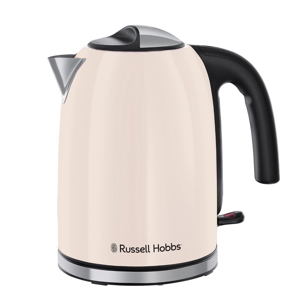 RUSSELL HOBBS Wasserkocher Colours Plus+ Jasmine 28510-70, 1,7 l, 2400 W, Edelstahl, Schnellkochfunktion, Perfect-pour-Ausgustülle, Kalkfilter