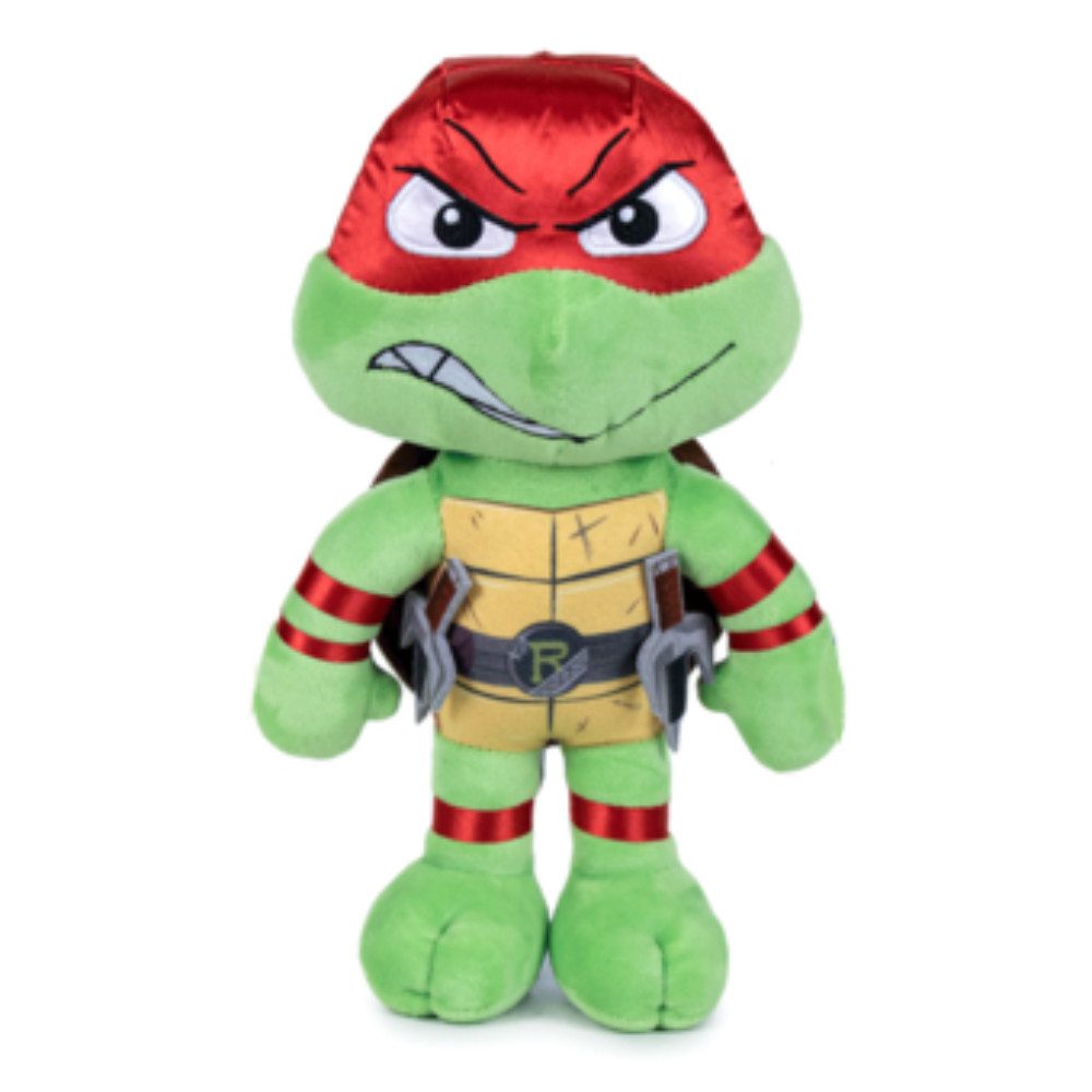 Plüschfigur Teenage Mutant Ninja Turtles Raphael Kuscheltier - 22 cm Plüschtier