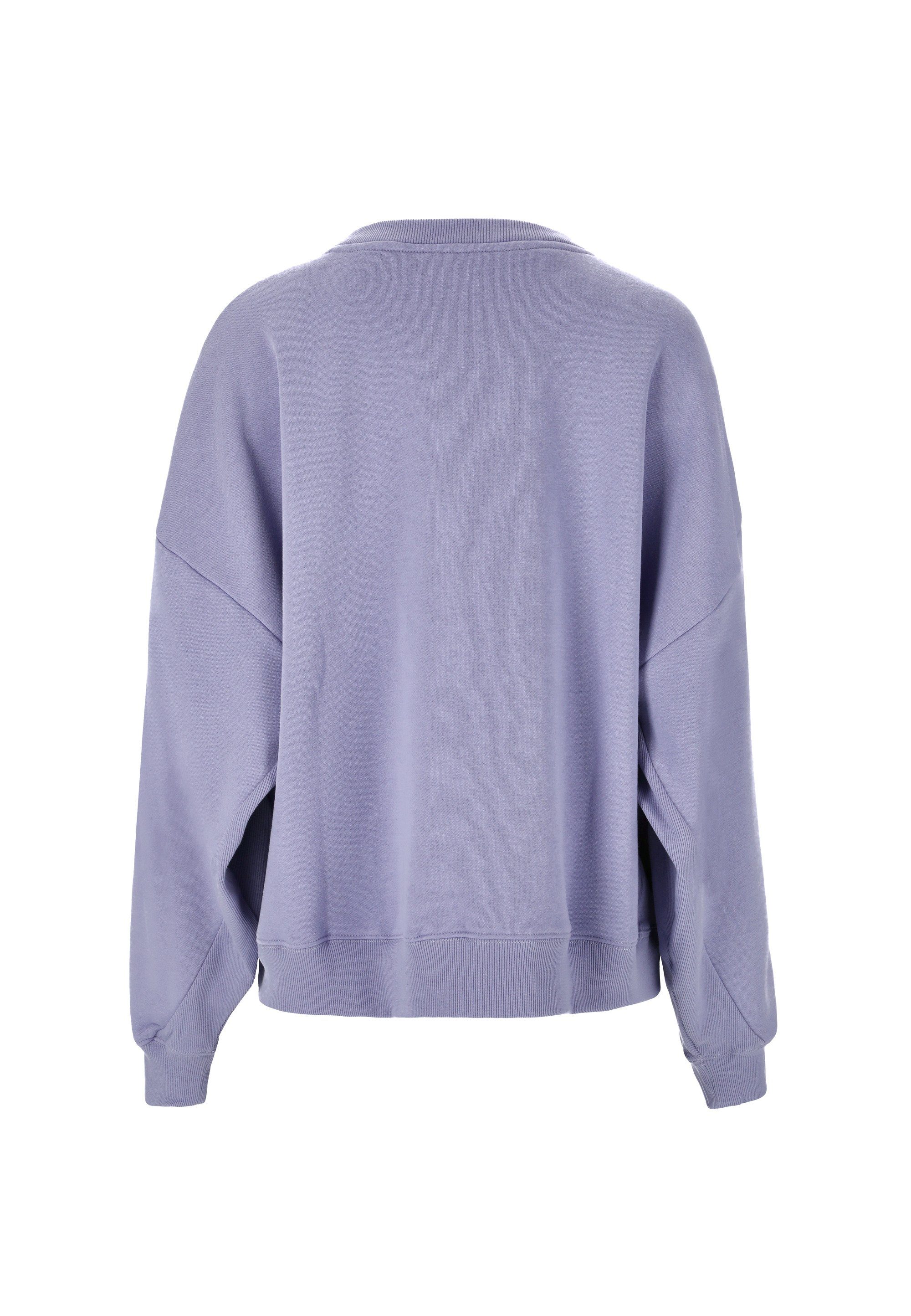 helllila im Eudonie ATHLECIA Sweatshirt lässigen Oversized-Schnitt