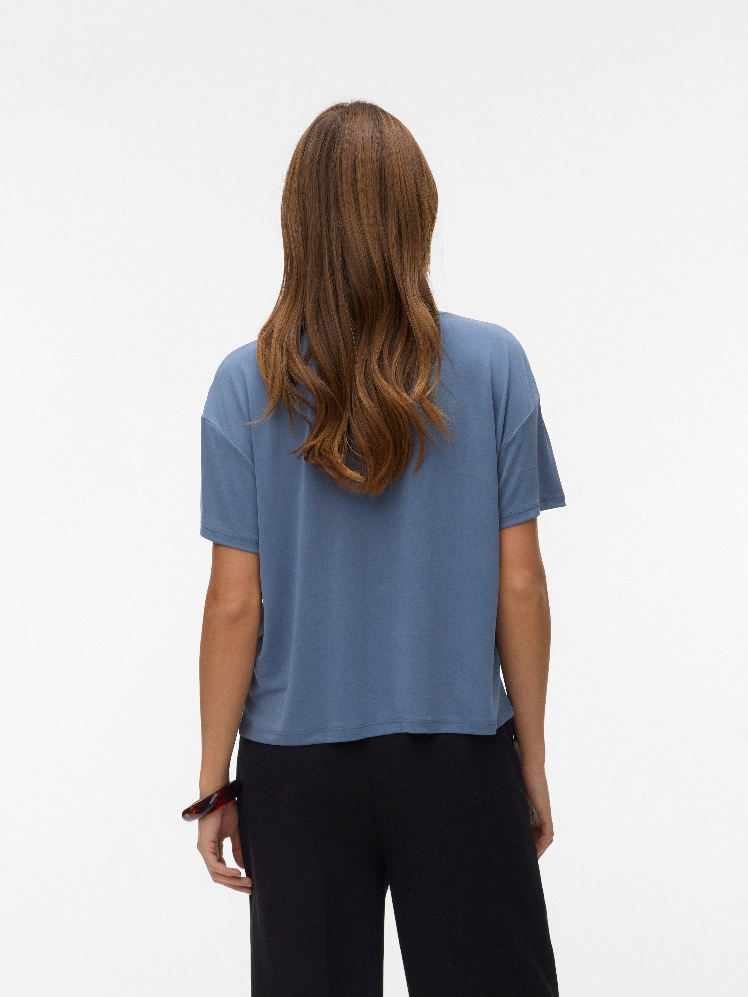 Vero Moda Kurzarmshirt VMFILLI 2/4 TEE JRS NOOS Materialmix, relaxed fit günstig online kaufen