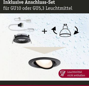 Paulmann LED Einbauleuchte Nova Plus 1x35W Schwarz matt/Alu Zink, ohne Leuchtmittel