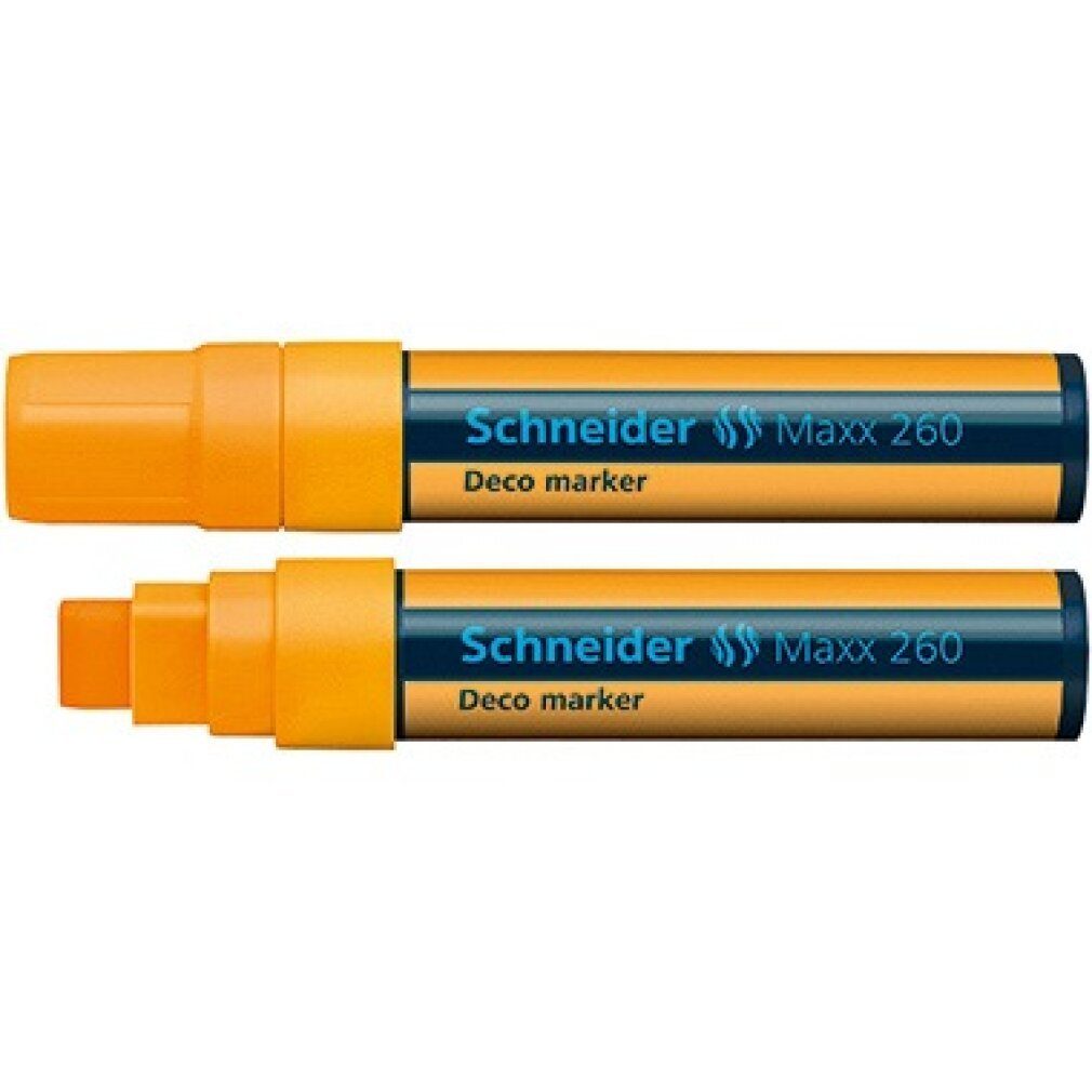 Schneider Permanentmarker Marker Deco-Marker 260 Neonorange Flüssig-Kreide