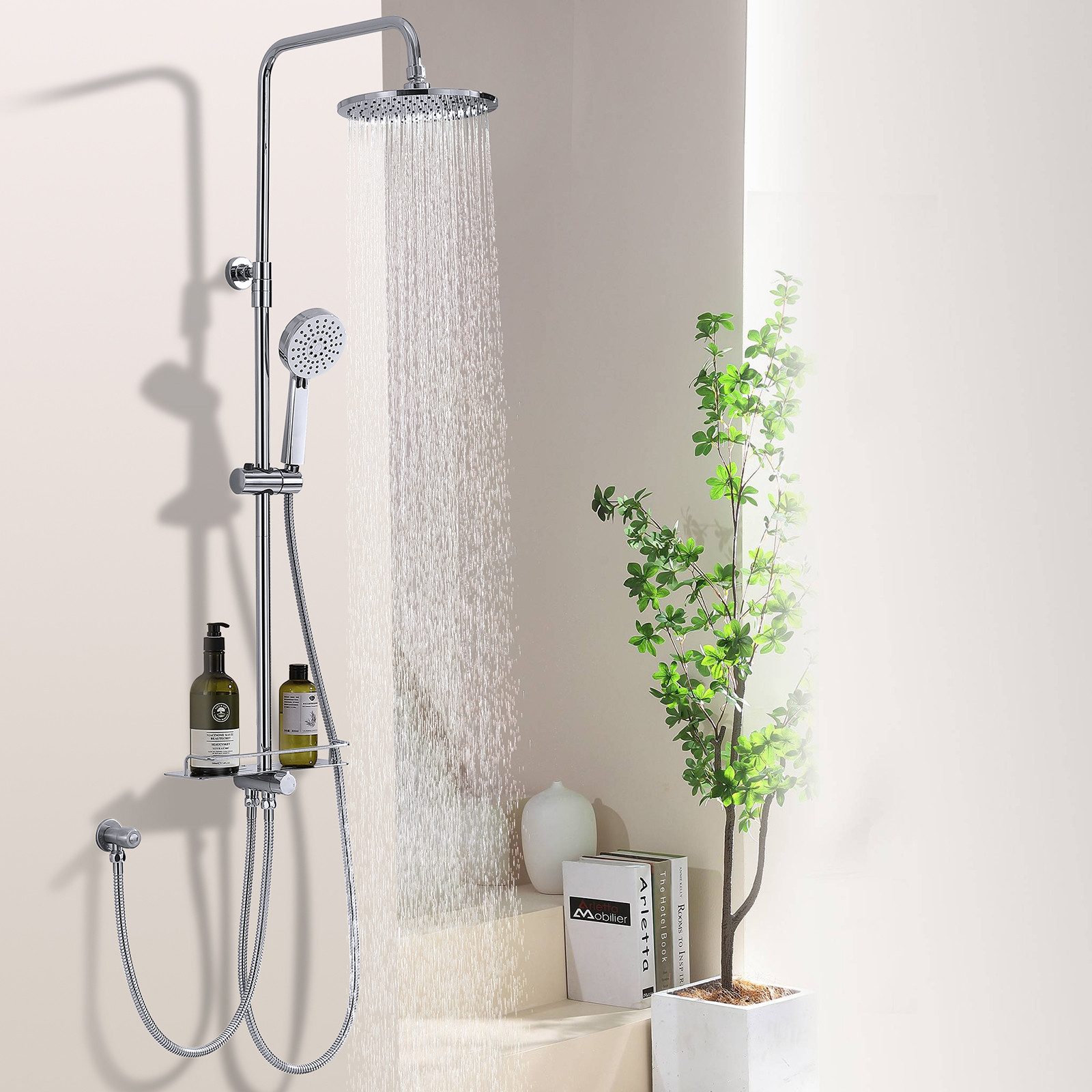HOMELODY Duschsystem Regendusche Duschsystem ohne Armatur günstig online kaufen