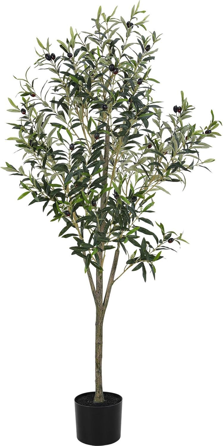 Kunstbaum, Olivenbaum Künstlich, Kunstpflanze 120cm/150cm/180cm, TLGREEN, Höhe 120 cm, Schlafzimmer, Büro, Garten, Moderne Dekoration, Housewarming Geschenk