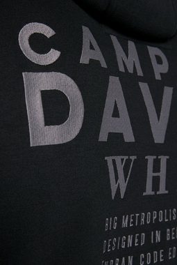 CAMP DAVID Kapuzensweatjacke mit verstellbarem Gummizug im Saum