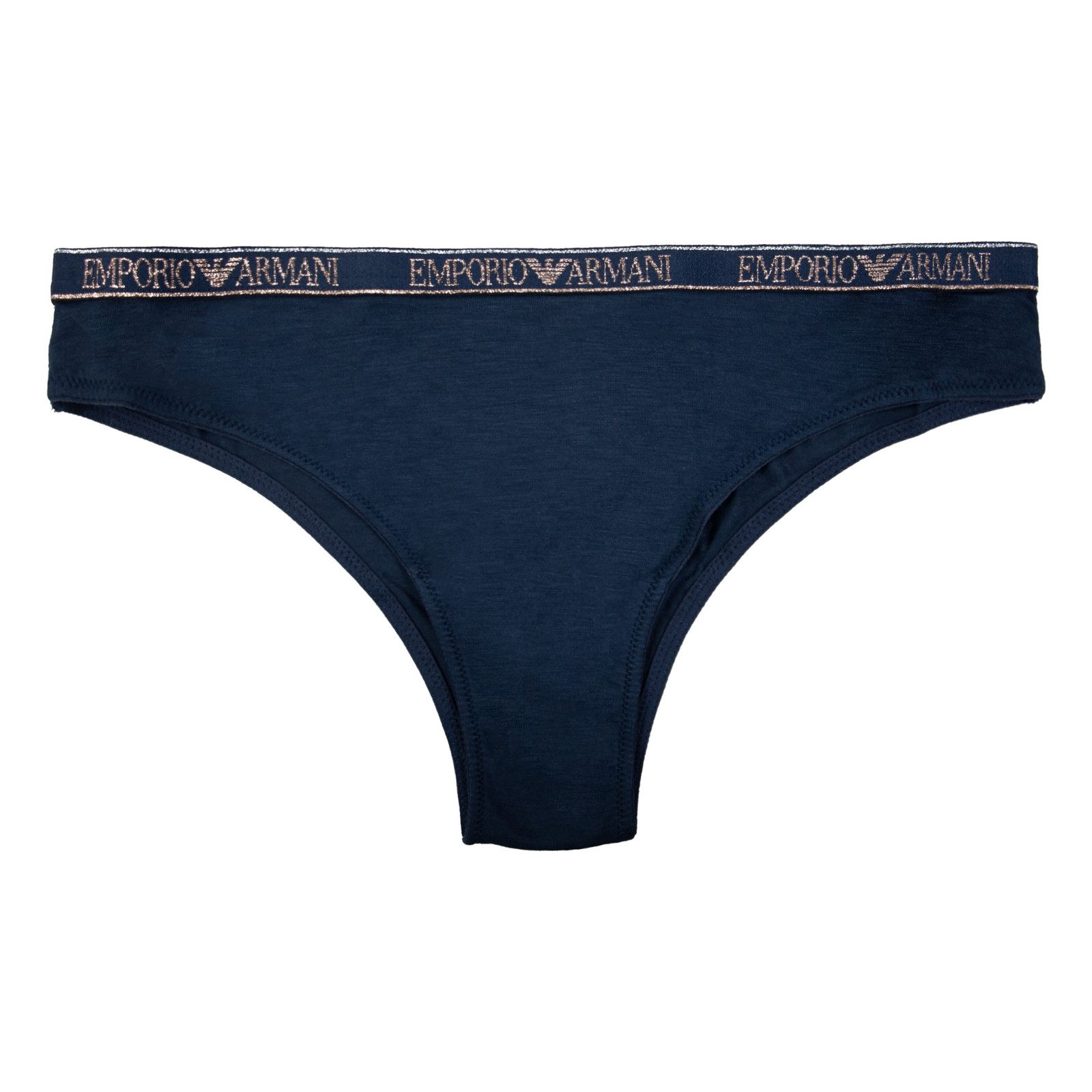 Emporio Armani Brasilslip 2er Pack Brazilian Slip (2-St) mit elastischem Logobund in metallischem Glanz