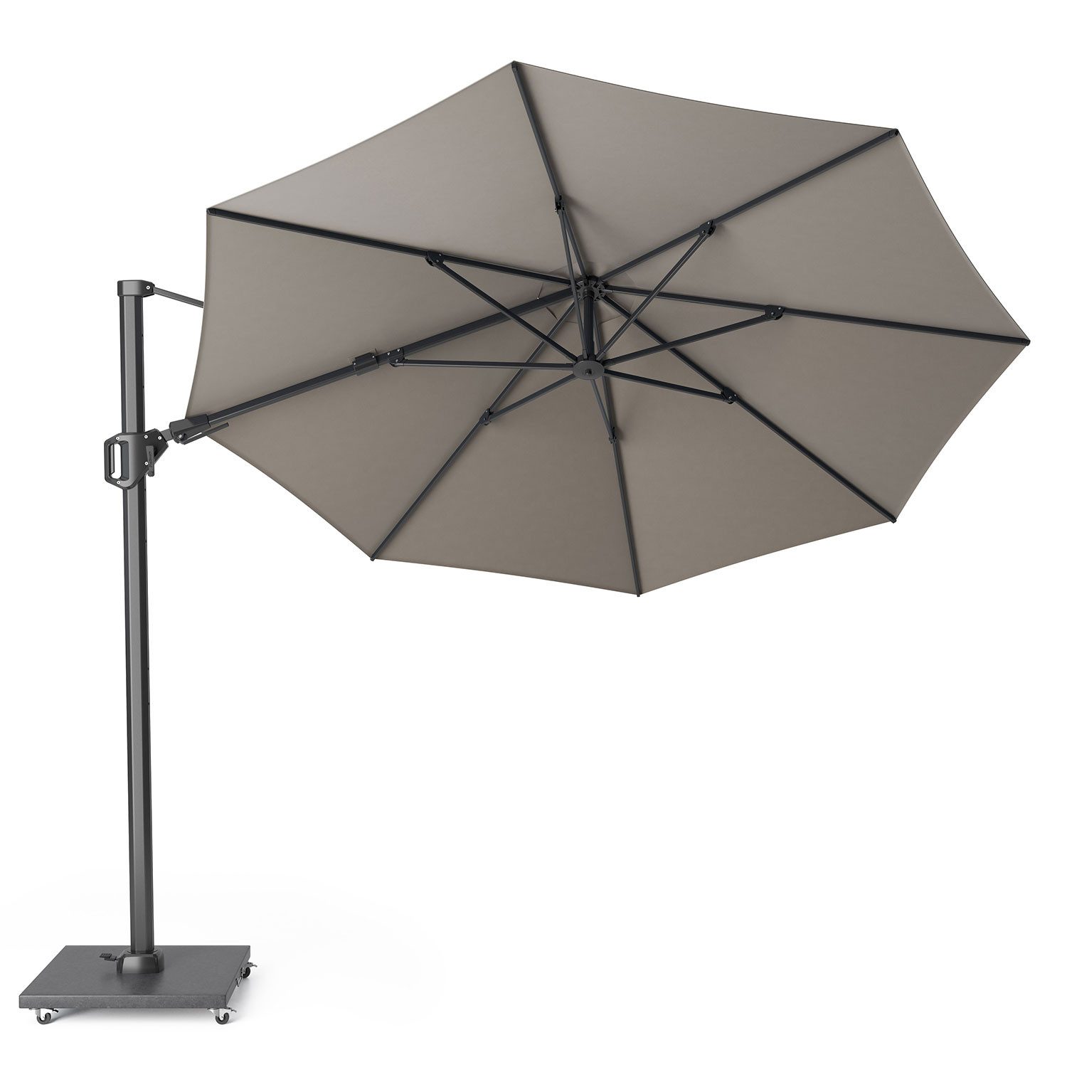Platinum Sonnenschirm rund 350 cm Challenger T² Premium 360° kippbar, LxB: 350x350 cm