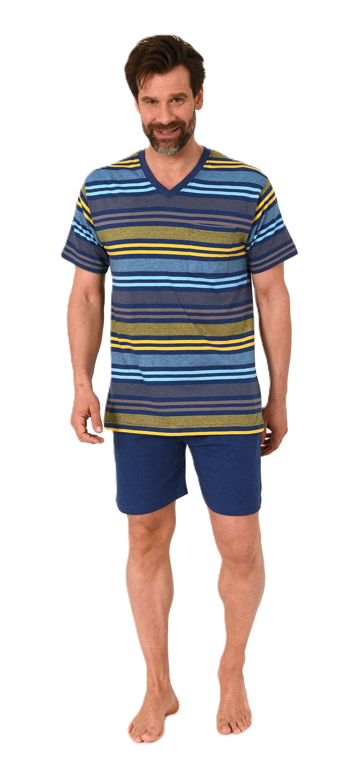 Normann Pyjama Herren kurzarm Schlafanzug Shorty günstig online kaufen