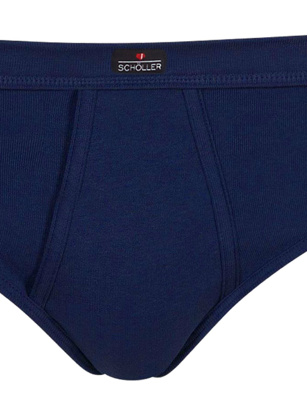 Schöller Slip 5er Pack Herren Slip mit Eingriff Baumwolle (Packung, 5-St) mit eingriff