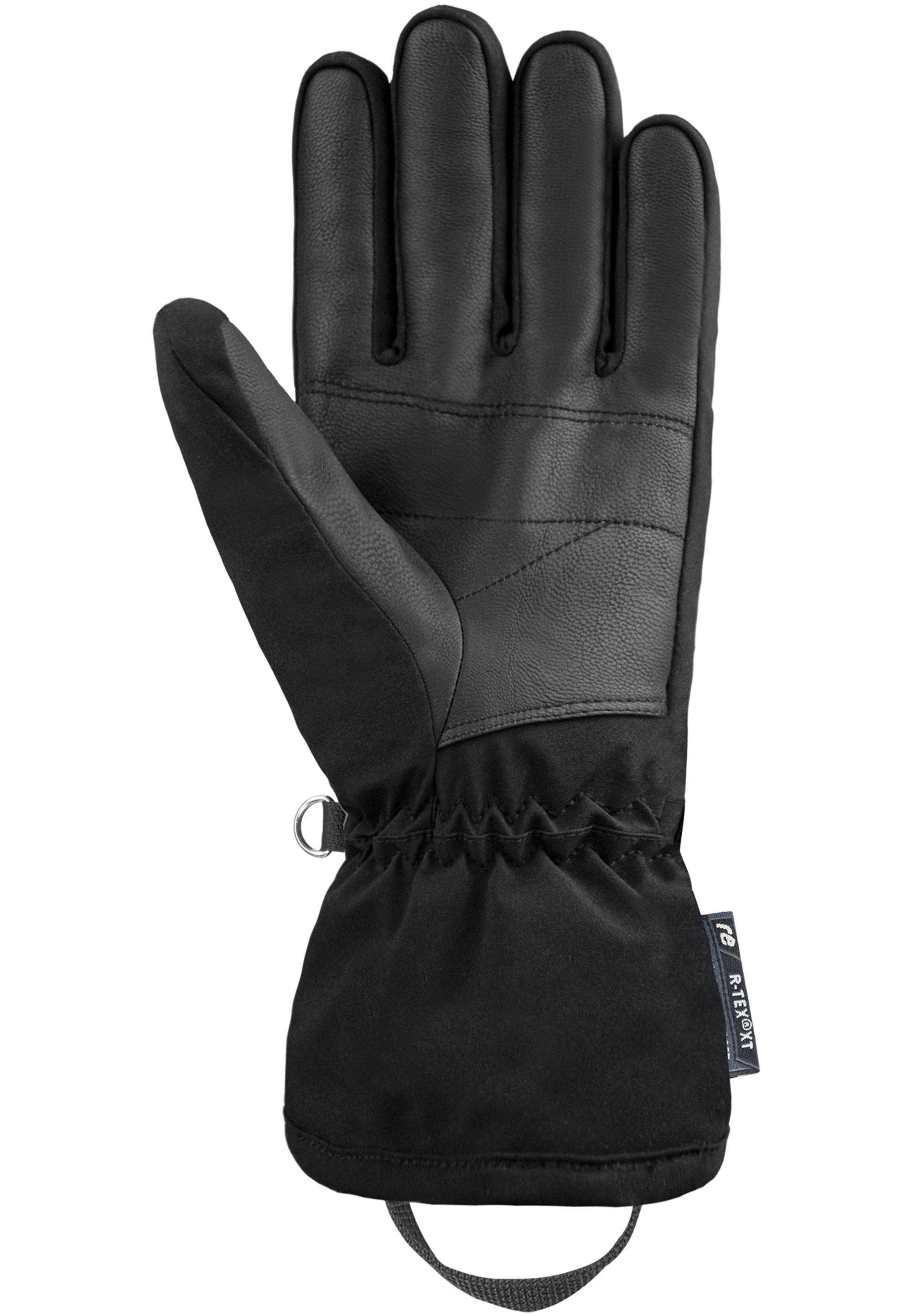 Reusch Helena in schwarz-silberfarben Ausführung R-TEX® Skihandschuhe atmungsaktiver XT extrawarmer, wasserdichter und