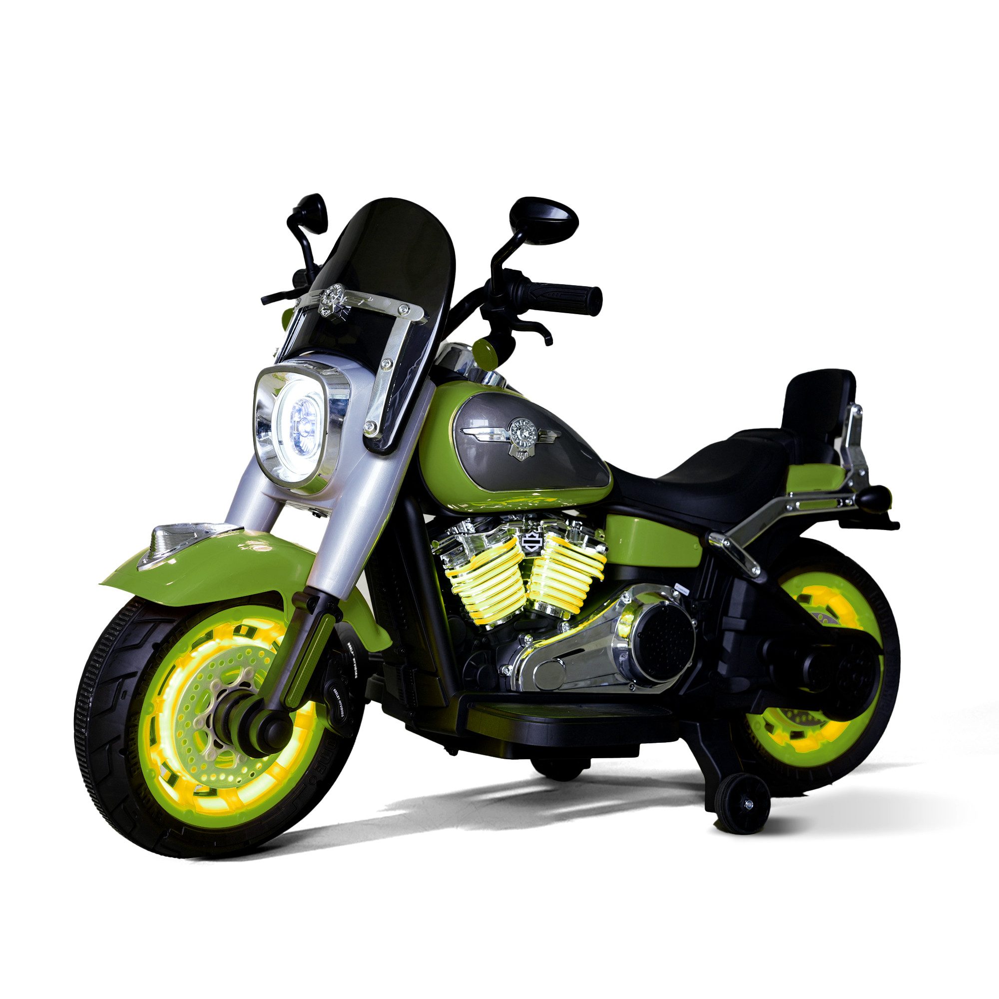 BoGi Elektro-Kindermotorrad Elektro-Kindermotorrad BJML818 12V – 55W Motor, LED, USB, Bluetooth, Fahrspaß für Kinder mit Stil – BJML818