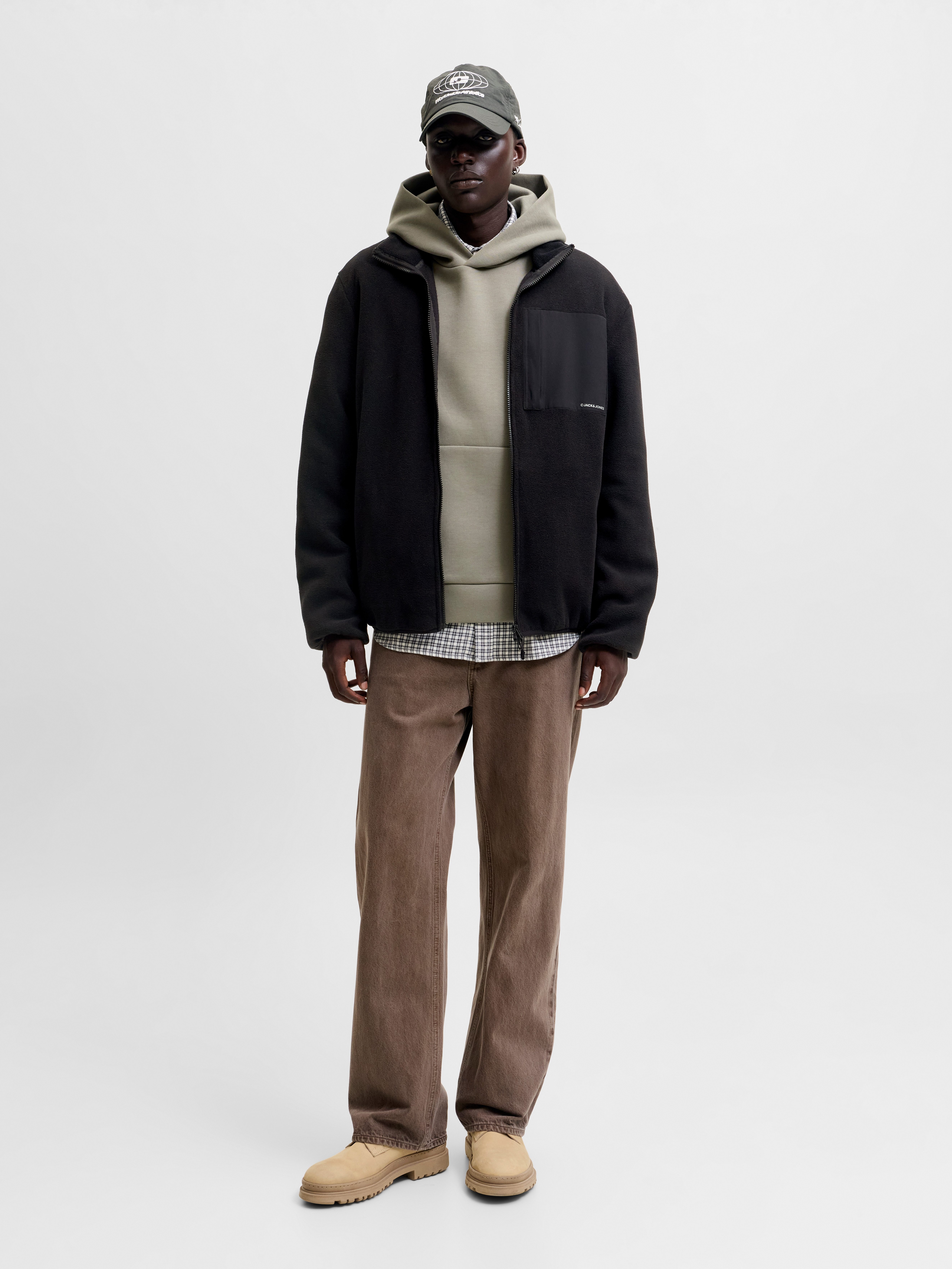 Jack & Jones Fleecejacke JJEMASON FLEECE SN Kunstfaser, regular fit – Bild 4 von 5