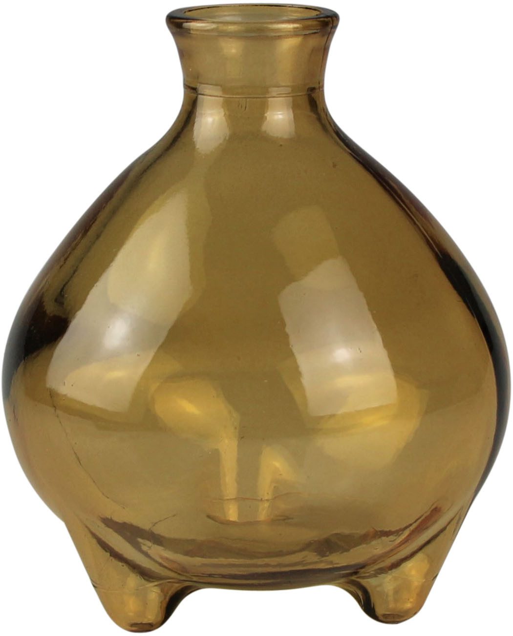 AM Design Dekovase Helle und freundliche Vase aus gelbem Glas, verleiht Ihrem Raum frische Farbe