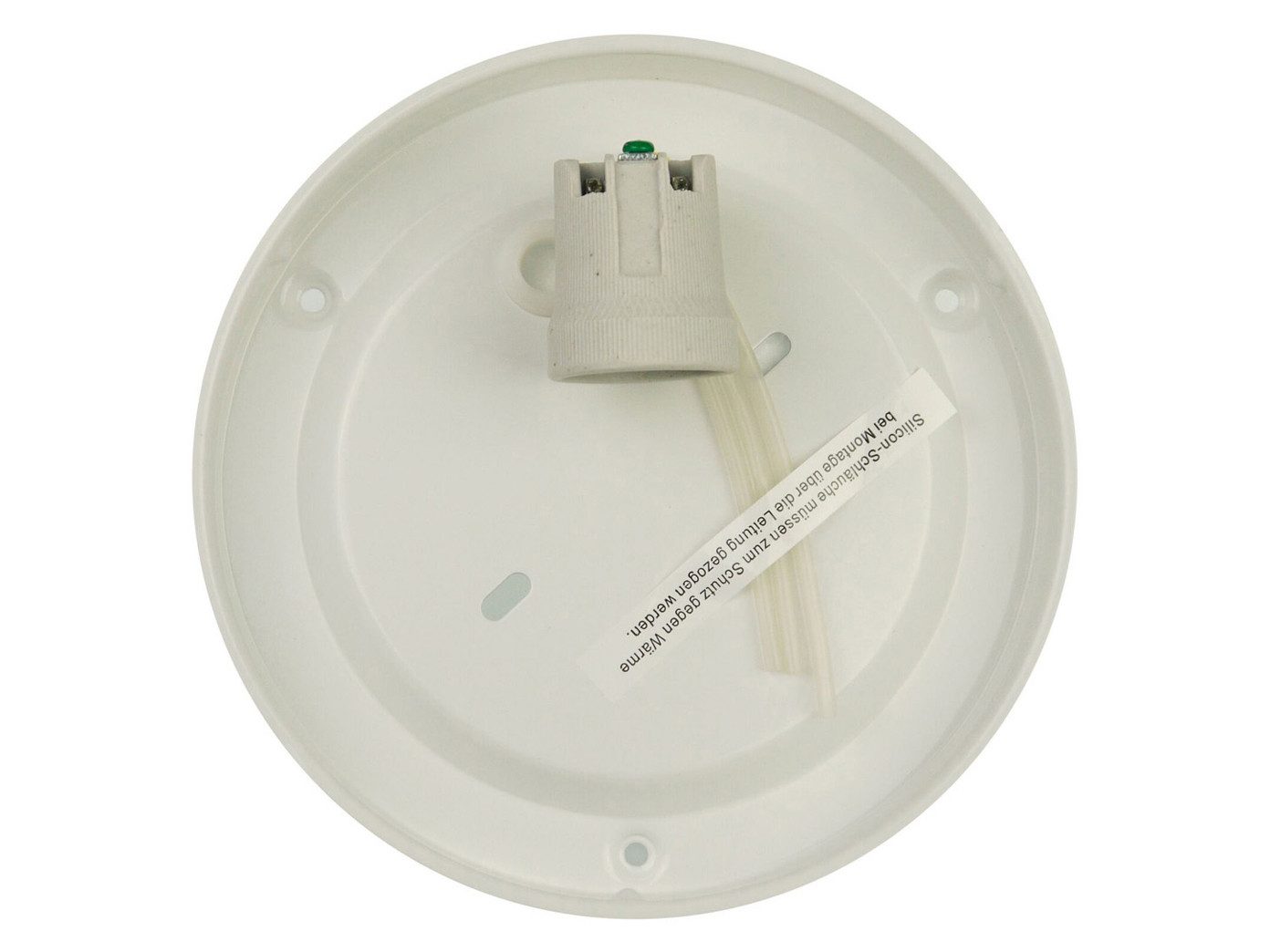 niermann LED Deckenleuchte Schirm Opal-Glas mit Silber, Ø 30cm, dimmbar, LED wechselbar, Warmweiß, Coole Deckenlampe für Wohnzimmer Decke inklusive E27 LED