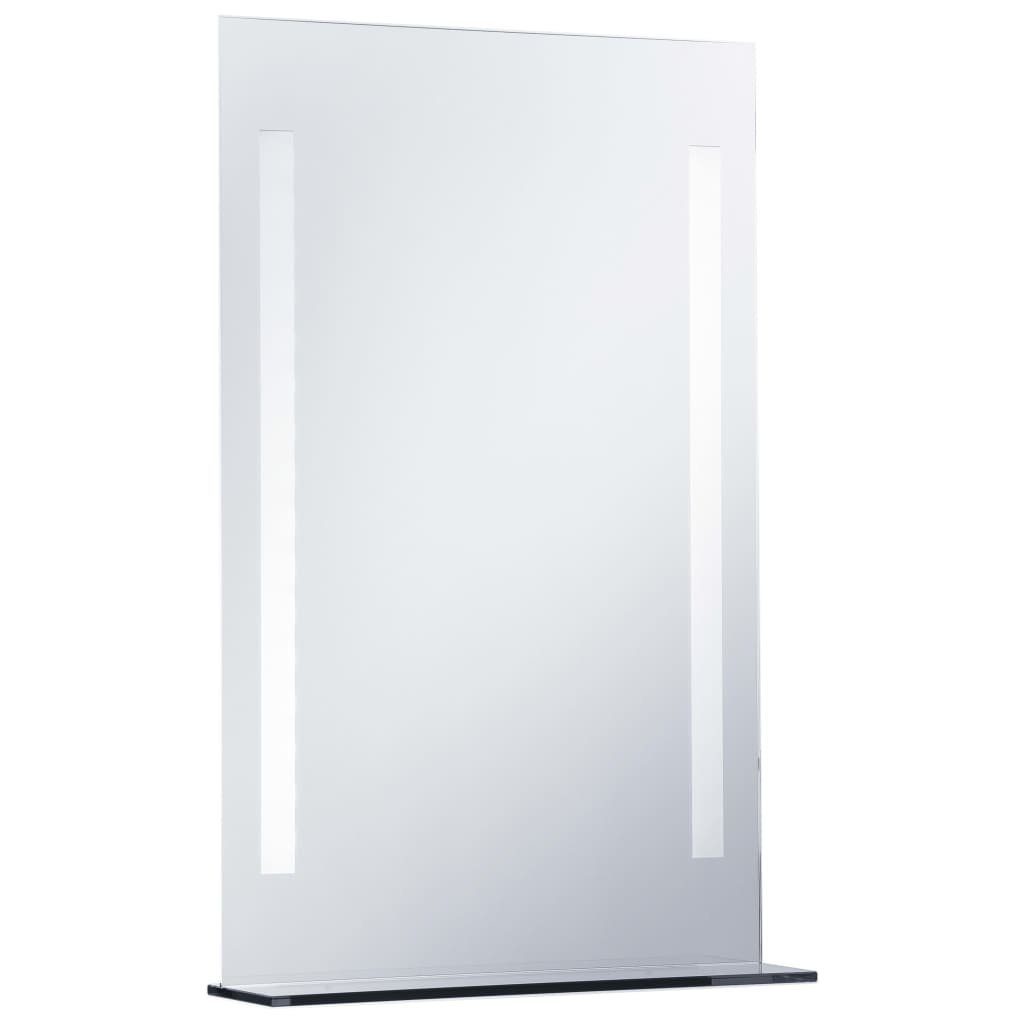 furnicato Wandspiegel Badezimmer-mit LED 60x80 und cm Ablage