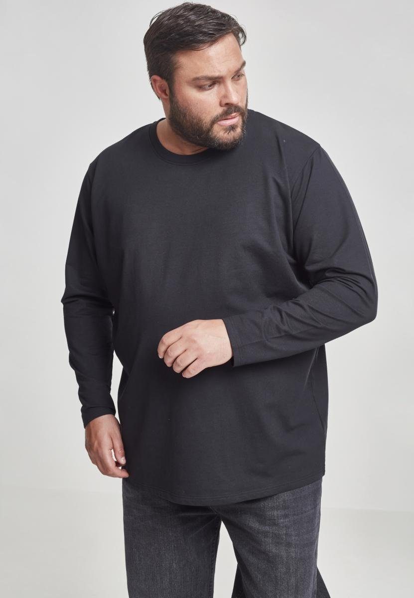 black Stretch Longsleeve CLASSICS T-Shirt Terry Stretch URBAN (1-tlg) TB2390 Terry Herren