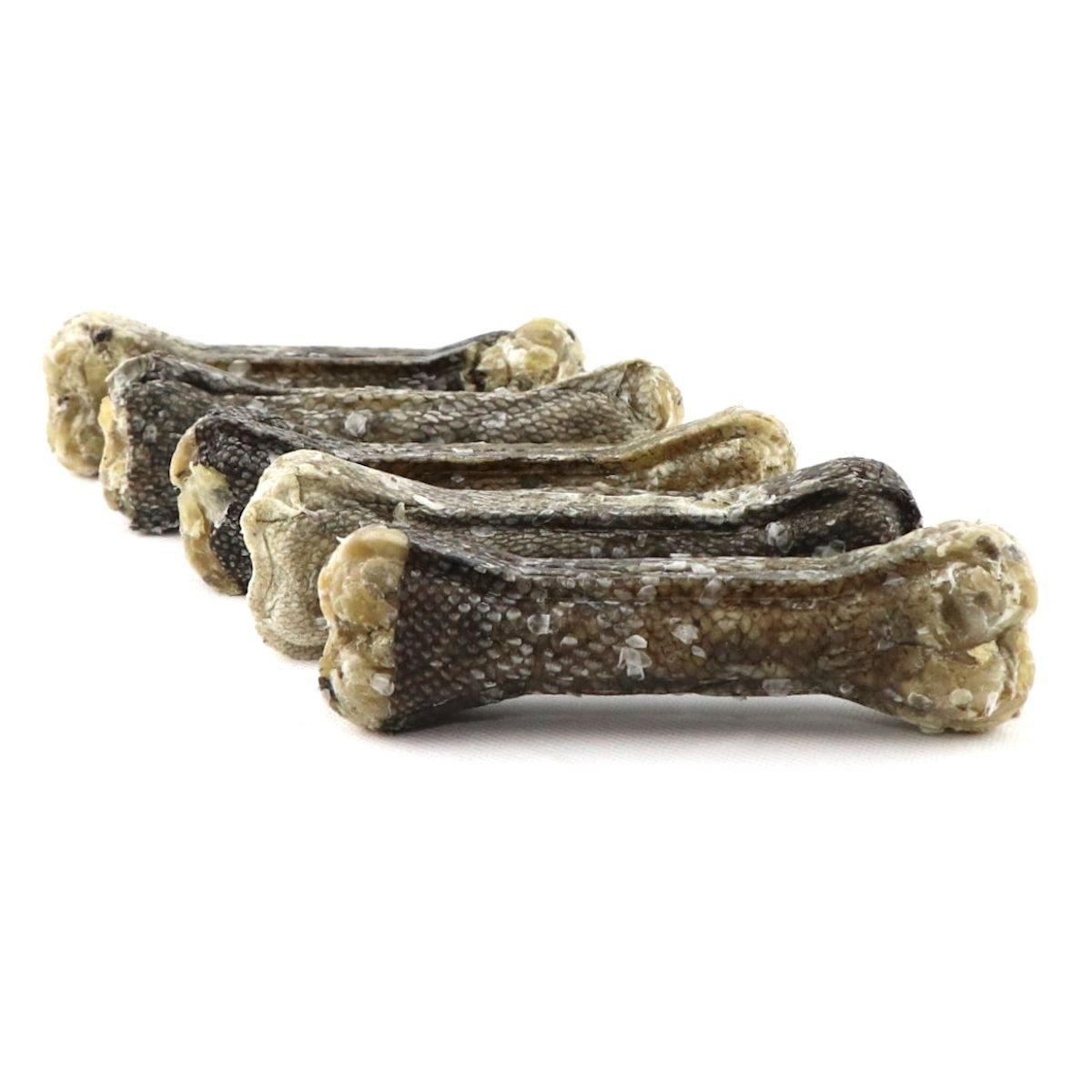 DOGBOSS DOGBOSS 100% Natur Mini-Kauknochen, hergestellt in EU 5er Set Dorsch 10 cm, Snack für: Hunde