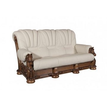 JVmoebel Sofa, Klassische Sofagarnitur Couch Polster Sitz Garnitur Sofa Leder 3+2+1
