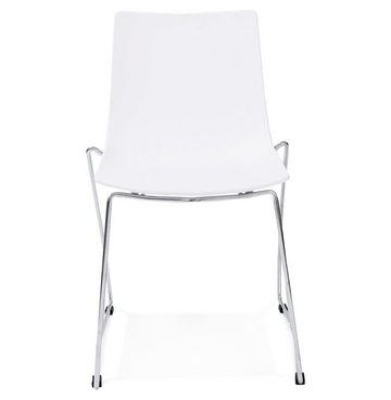 KADIMA DESIGN Esszimmerstuhl THOT Stuhl Plastic Polym Weiss white 54 x 58 x 83