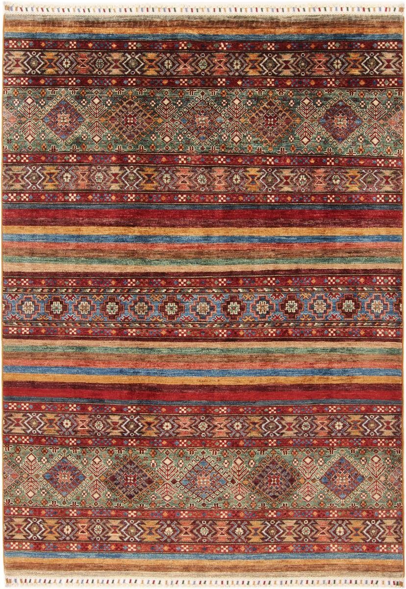 Orientteppich Arijana Shaal 151x213 Handgeknüpfter Orientteppich, Nain Trading, rechteckig, Höhe: 5 mm