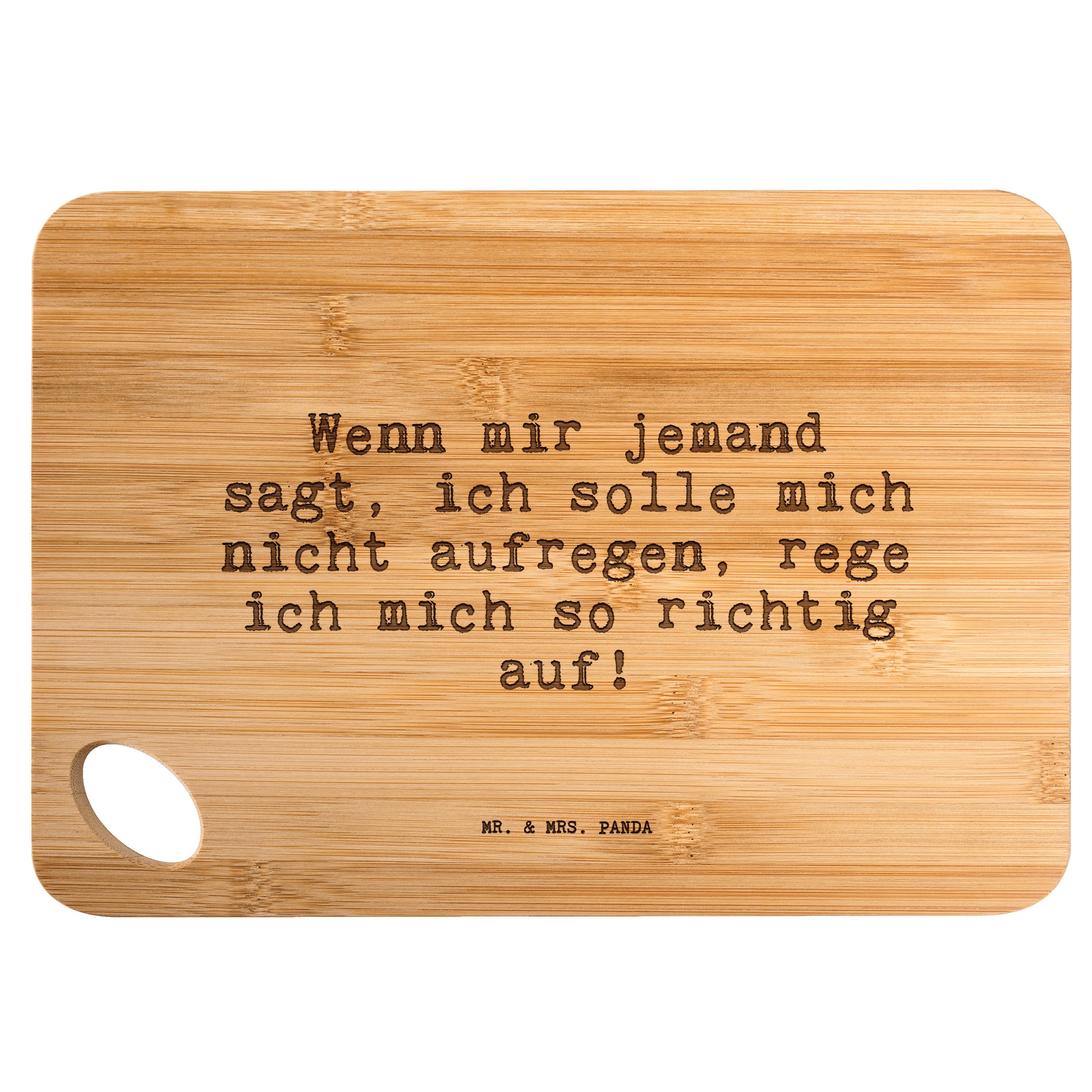 Mr. jemand mir Panda Frauen, sagt,... - Transparent - (1-St) Wenn Servierbrett & Bambus, Geschenk Mrs. F, Geschenk,