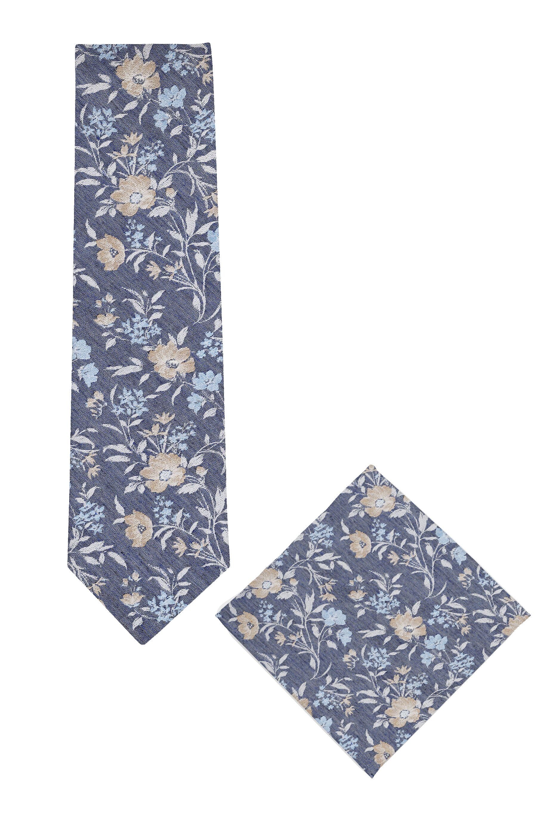 REAL GUYS by J.PLOENES Krawatte 5826KSET (2-St) Set bestehend aus Krawatte mit Einstecktuch