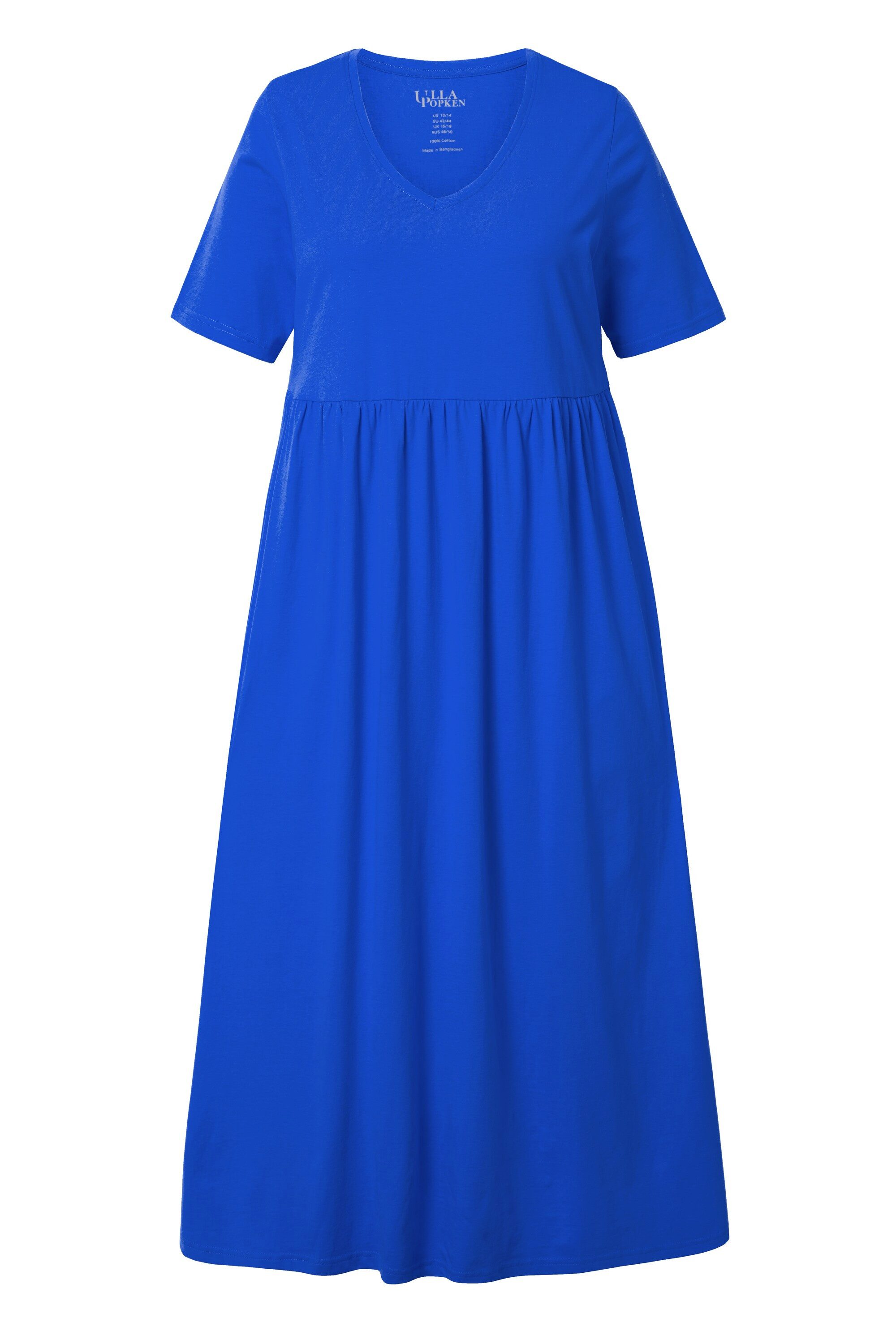 Ulla Popken Maxikleid Maxikleid A-Linie V-Ausschnitt günstig online kaufen