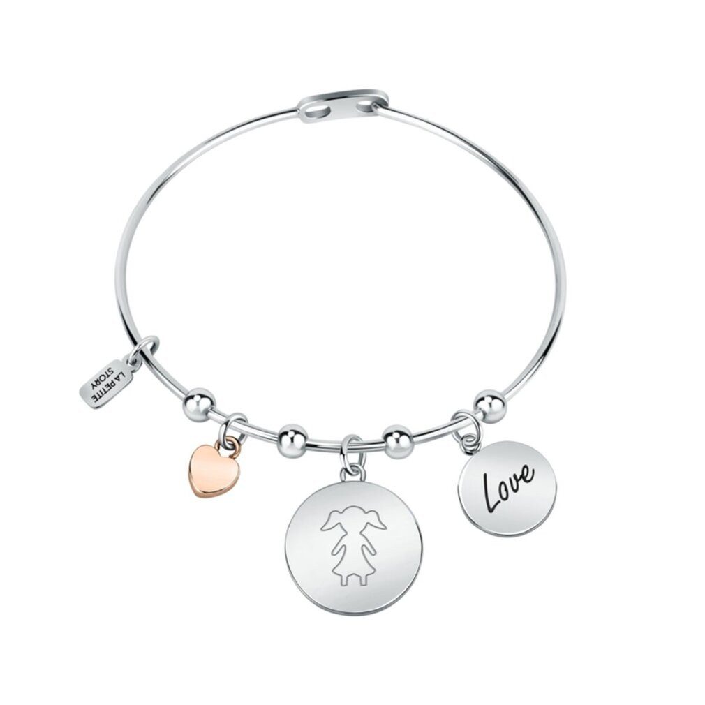 Armband Pevný ocelový náramek s pøívìsky Familie LPS05ASF26