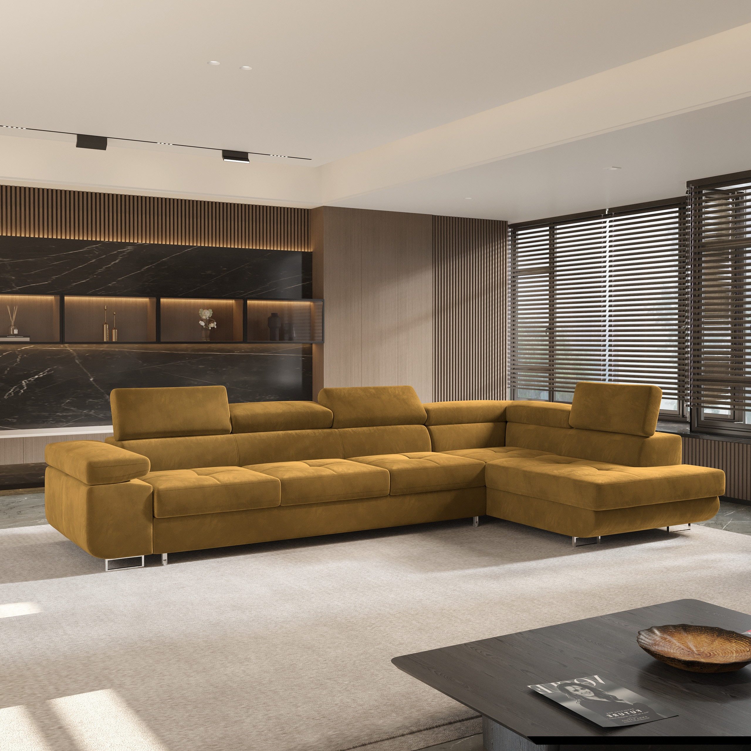 Masseno Ecksofa VICENTE mit Schlaffunktion L-Form, günstig online kaufen