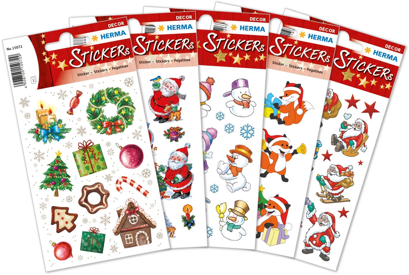 HERMA Etiketten Sticker-Set Weihnachtssticker