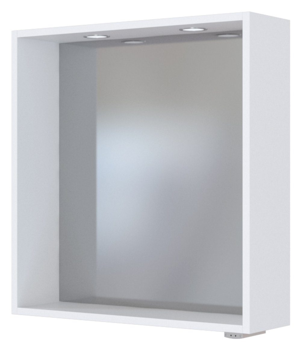 Spiegelschrank Spiegelpaneel Davos 60 cm weiß/matt weiß