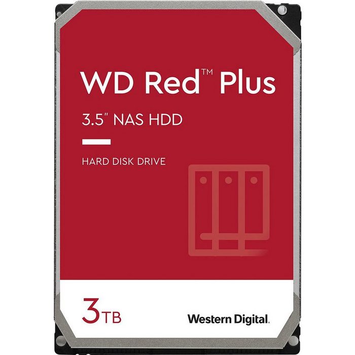 Western Digital WD Red™ Plus HDD-NAS-Festplatte (3 TB) 3 5" Bulk