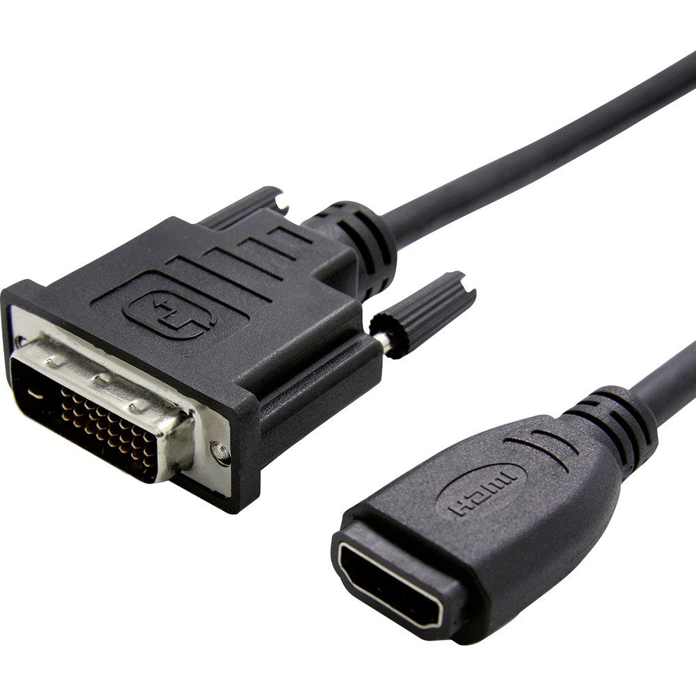 VALUE Value DVI / HDMI Adapterkabel DVI-D 24+1pol. Stecker, HDMI-A Buchse 0. HDMI-Kabel, (15.00 cm)
