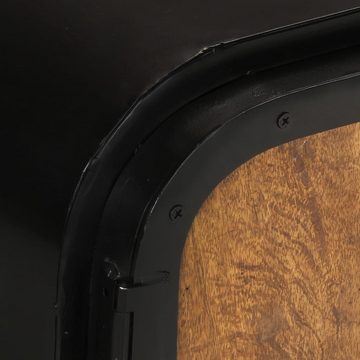 möbelando TV-Board 3011157 (LxBxH: 110x30x45 cm), aus Massivholz, Stahl in schwarz, braun