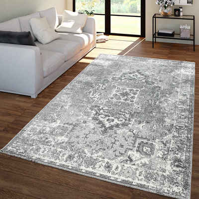 Teppich Vintage-Teppich Für Wohnzimmer Kurzflor Im Orient-Design, TT Home, rechteckig, Höhe: 16 mm