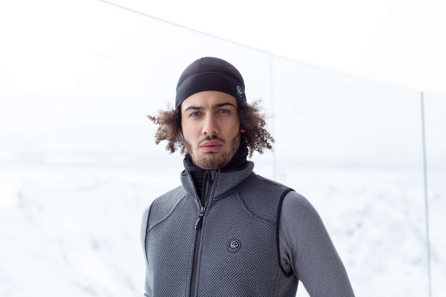 Giesswein Strickmütze Unisex Helm-Unterziehmütze Gamsstein