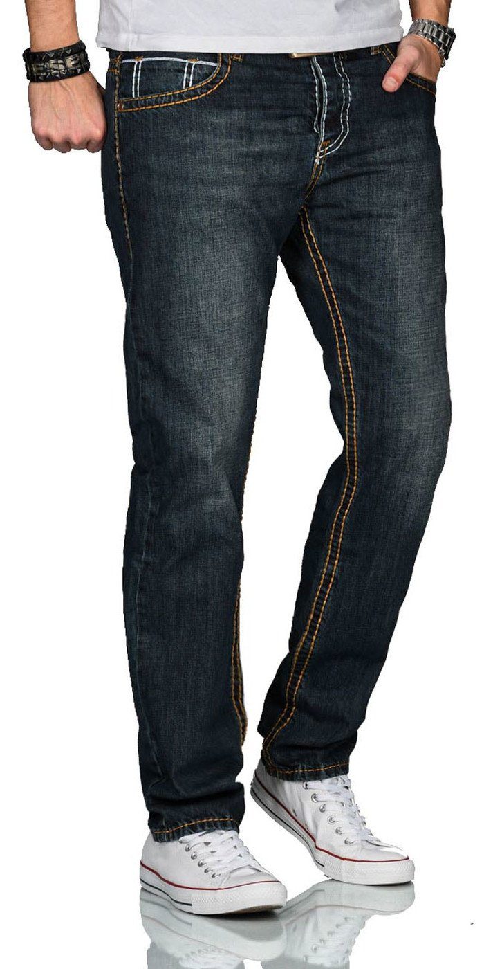 Alessandro Salvarini Straight-Jeans A. Salvarini Matteo Designer Herren Jea günstig online kaufen